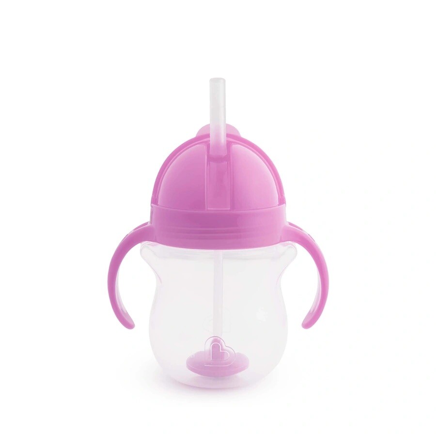 Munchkin Tip & Sip Straw Cup Weighted 207ml Paars
